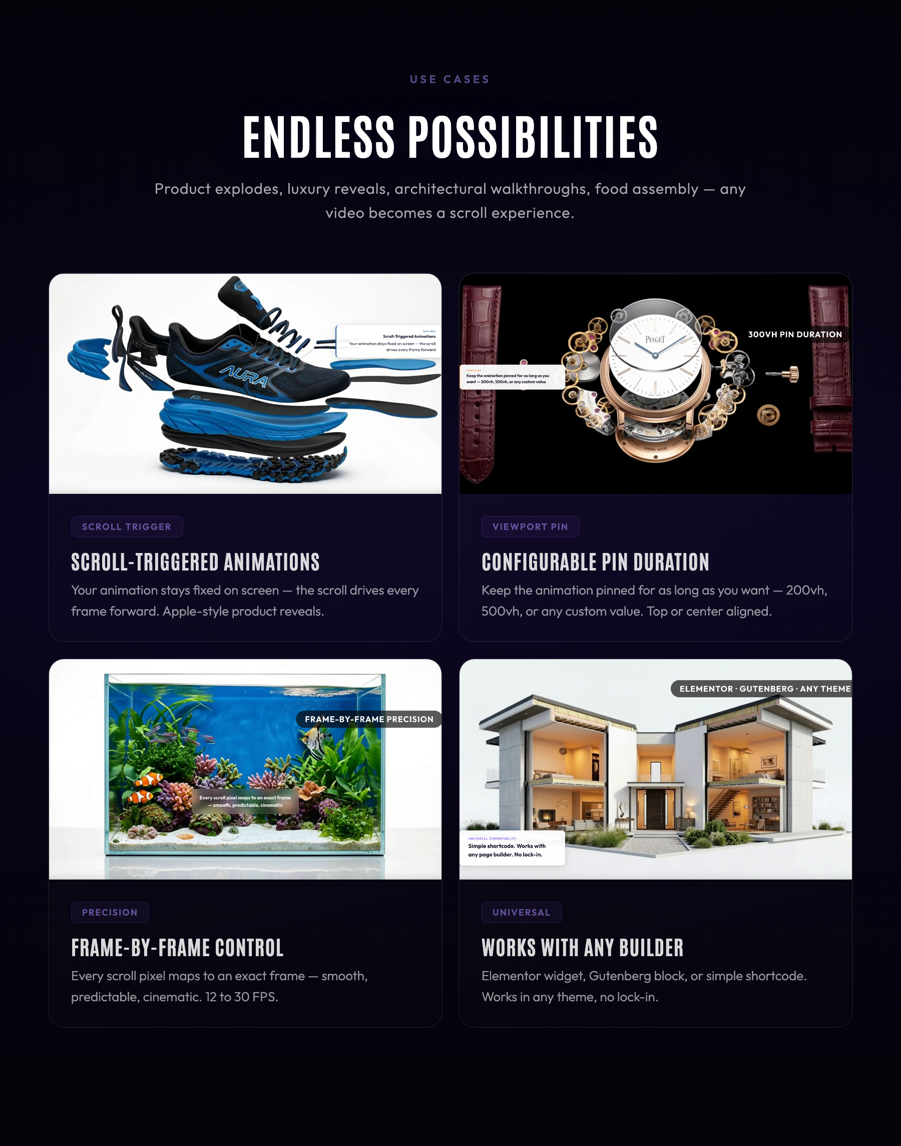 Xplode Motion - Scroll-Driven Frame Animation Plugin for WordPress