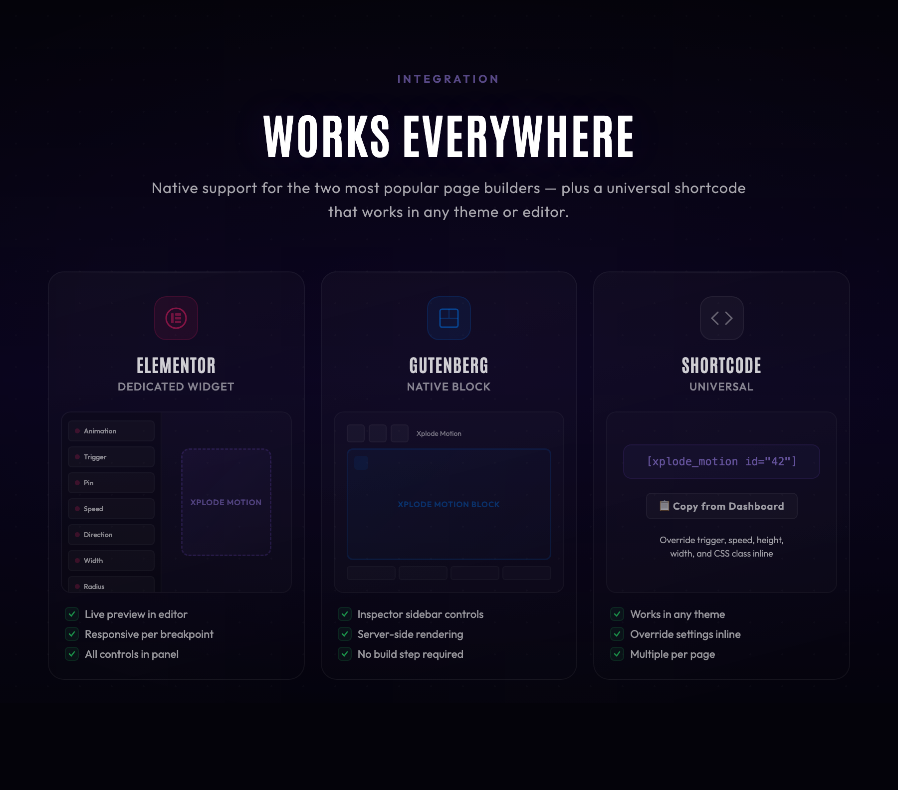 Xplode Motion - Scroll-Driven Frame Animation Plugin for WordPress