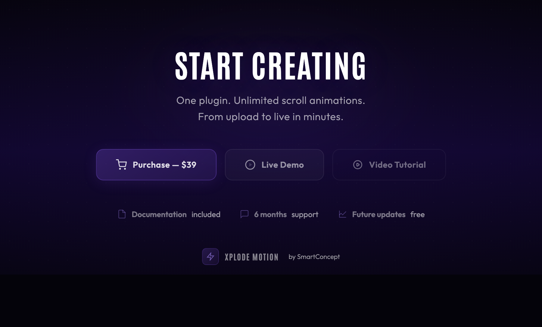Xplode Motion - Scroll-Driven Frame Animation Plugin for WordPress