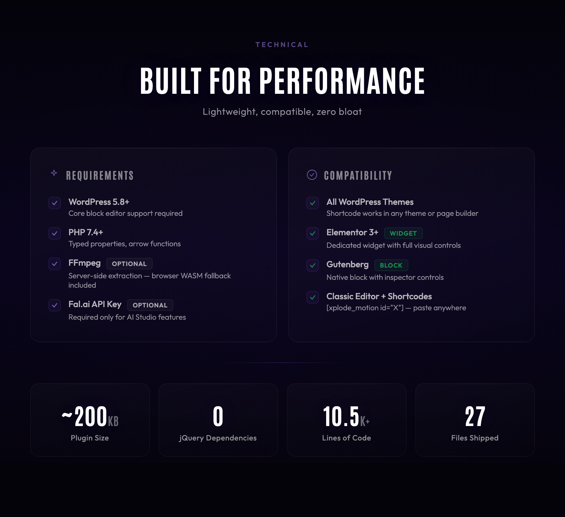 Xplode Motion - Scroll-Driven Frame Animation Plugin for WordPress