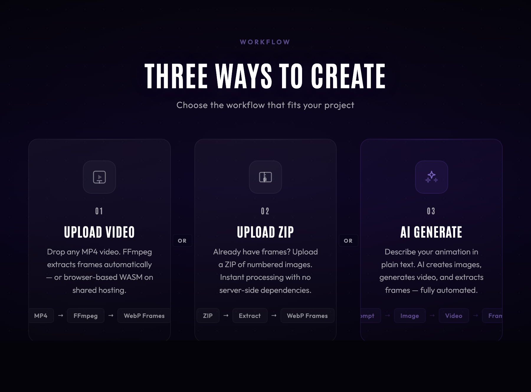 Xplode Motion - Scroll-Driven Frame Animation Plugin for WordPress